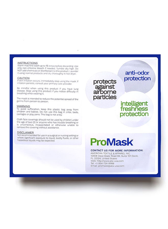 ProMask - Set of 2 Reusable Antimicrobial Face Mask - Image 1