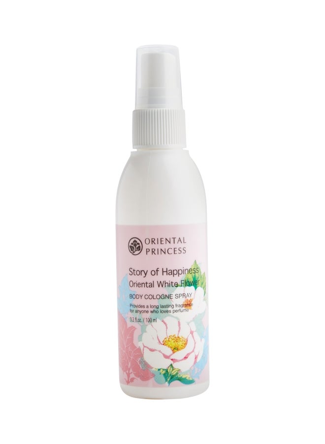 ORIENTAL PRINCESS Story Of Happiness White Flower Body Cologne Spray 100ml  - Image 1