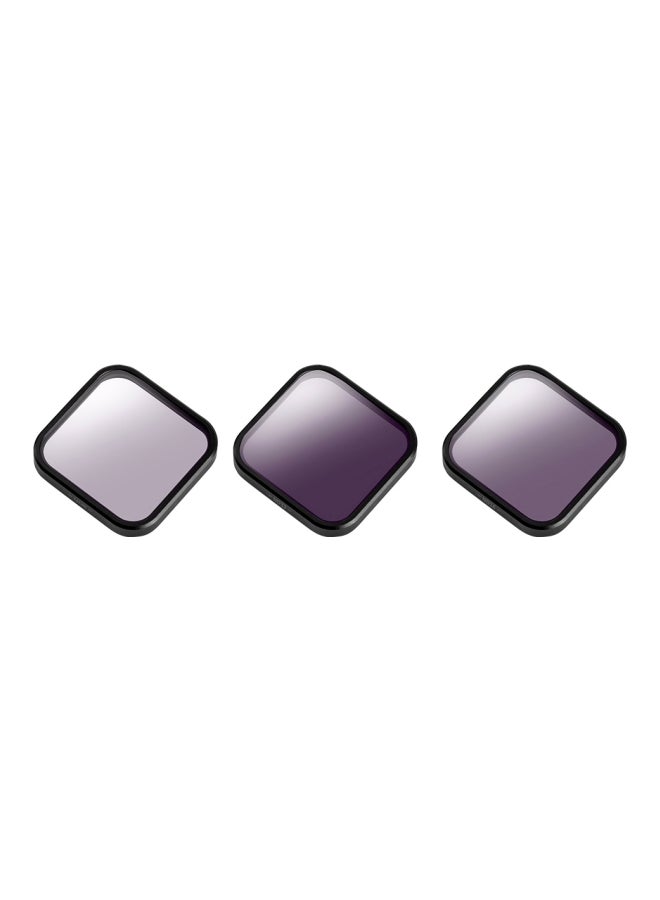 TELESIN Pack Of 3 Neutral Density Filter Kit Black/Purple  - Image 1