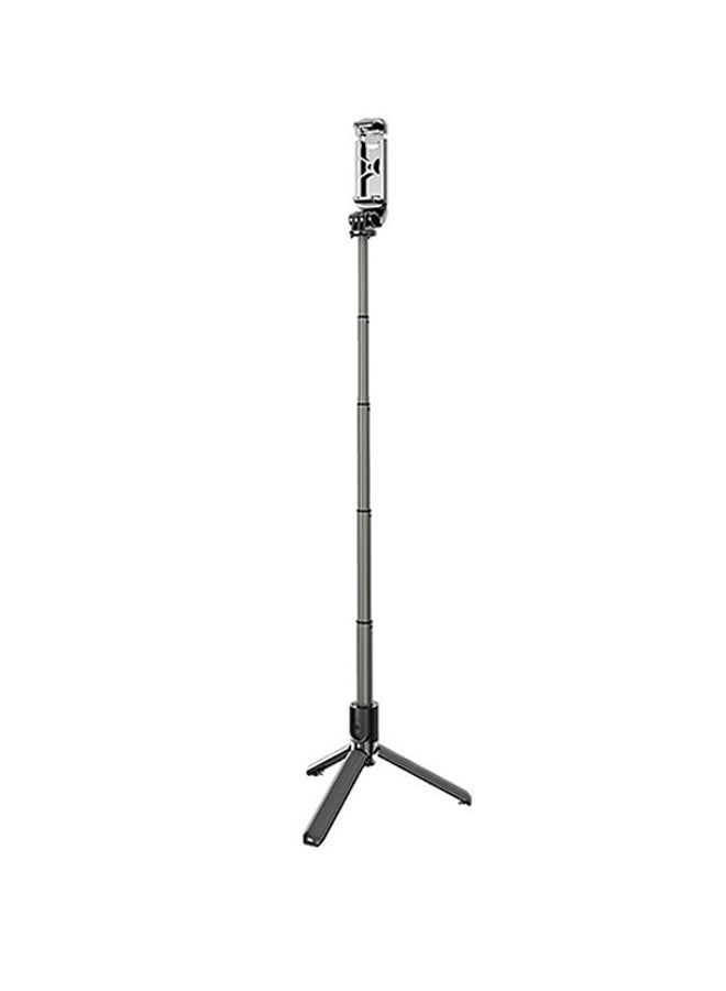 Bluetooth Foldable Handheld Selfie Stick Tripod Black/Grey  - Image 4