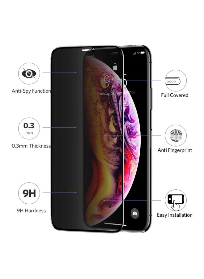 Generic - V Pro Anti-Privacy Series Screen Protector For Apple iPhone 11 Pro/X/XS Clear - Image 1