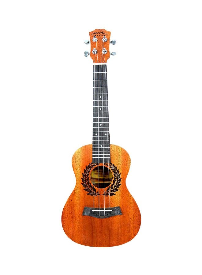 Mike Music Concert Mahogany Ukulele With Gig Bag 26 Inch Satin Natural  - Image 1