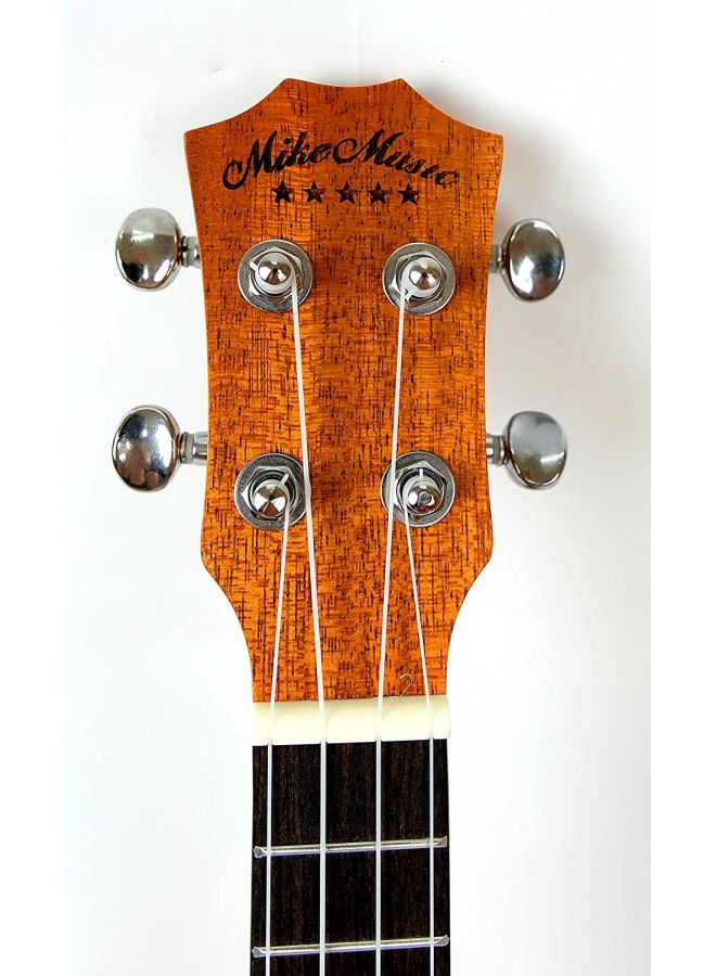 Mike Music Concert Mahogany Ukulele With Gig Bag 26 Inch Satin Natural  - Image 3