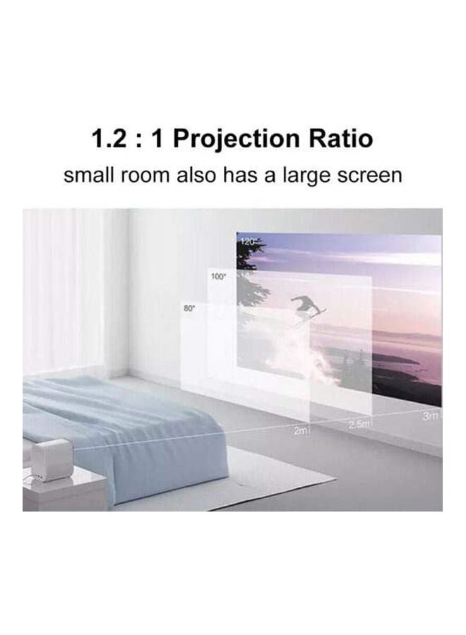 Xiaomi - Smart Compact Projector MJJGTYDS02FM White/Black MJJGTYDS02FM White/Black - Image 1