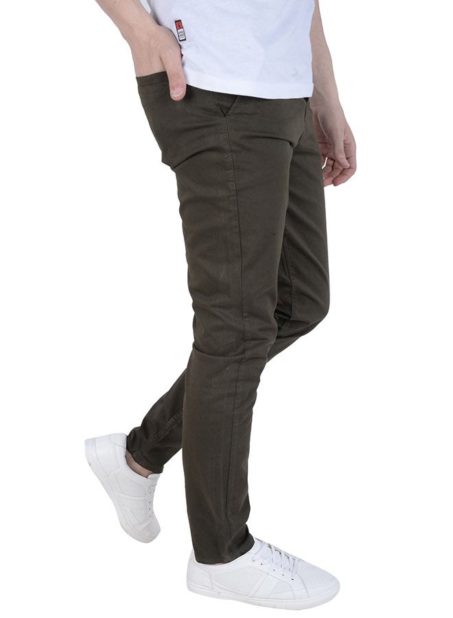 WHITE RABBIT Solid Chino Pants Green  - Image 4