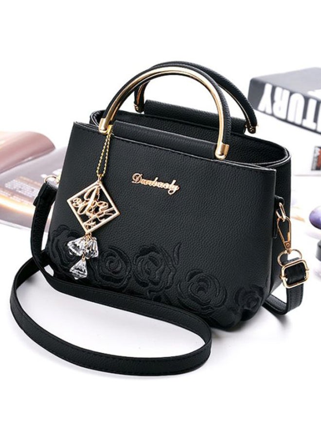 بيوينتي حقيبة كروس متينة بنمط كلاسيكي أسود - Image 2