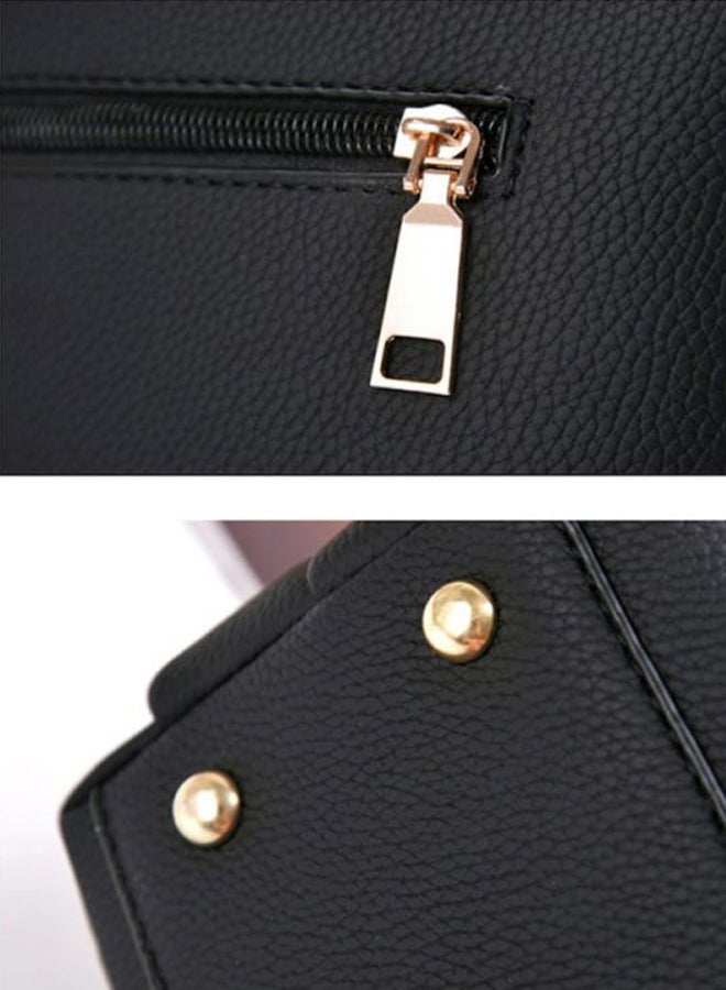 بيوينتي حقيبة كروس متينة بنمط كلاسيكي أسود - Image 3