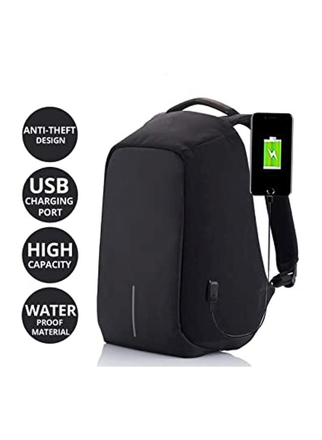 Generic - Anti-Theft Laptop Bagpack Black - Image 1