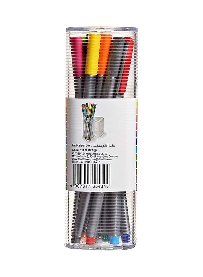 STAEDTLER Pack Of 12 Triplus Fineliner Pen Multicolour - Image 2
