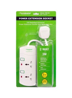 Terminator Power Extension Socket White/Red/Green  - Image 2