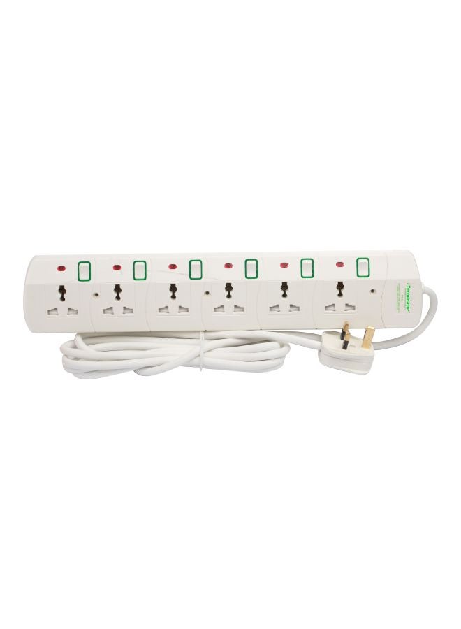 Terminator - Power Extension Socket White/Red/Green - Image 1