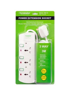 Terminator Power Extension Socket White/Red/Green  - Image 2