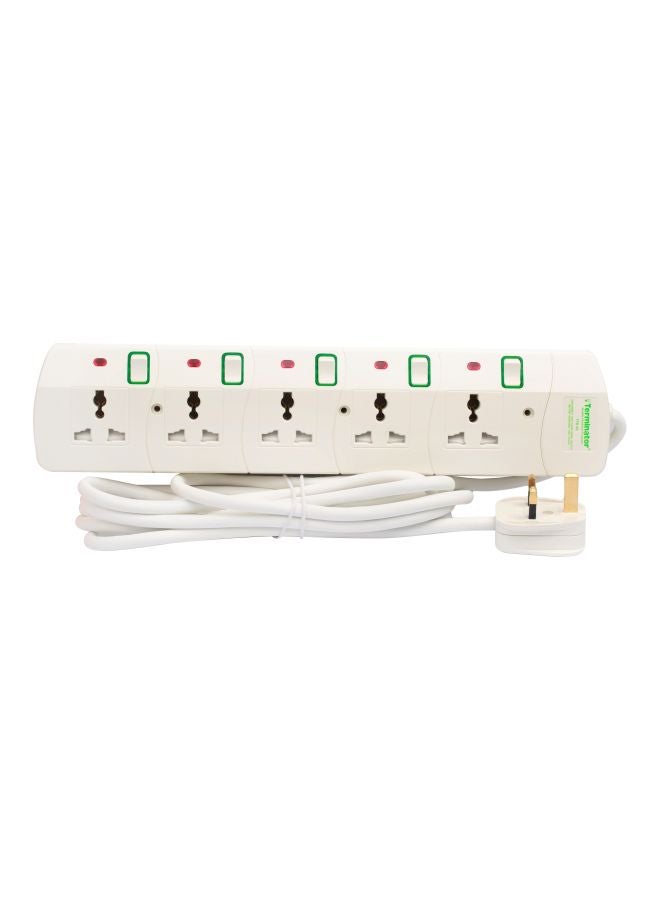 Terminator Power Extension Socket White/Red/Green 