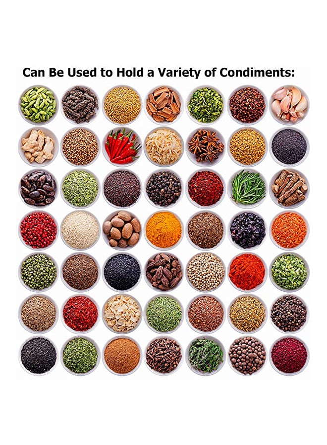 Generic - Set Of 4 Home Spice Container Jars Multicolour 10x4x3inch - Image 1