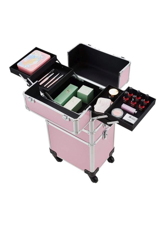 Kutis Cosmetic Organizer Makeup Trolley Pink - Image 3