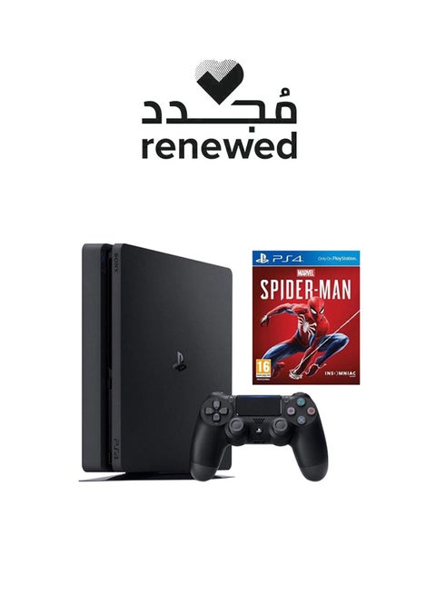 Renewed - PlayStation 4 Slim 1TB Console With Controller And Marvel Spider-Man