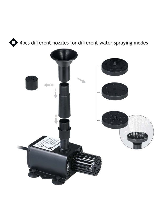 ديسديل طقم مضخة لنافورة الماء تعمل بالطاقة الشمسية أسود - Image 3