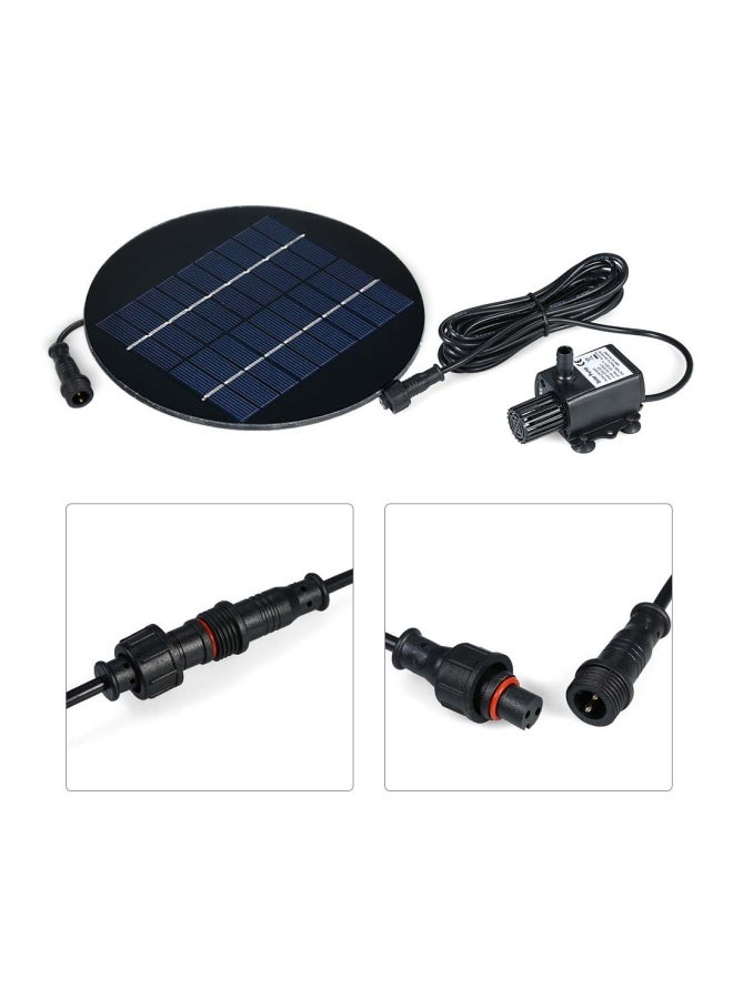 ديسديل طقم مضخة لنافورة الماء تعمل بالطاقة الشمسية أسود - Image 5