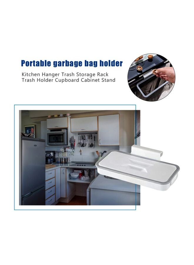 Storage Rack Trash Holder White/Grey 240x115x52mm  - Image 5
