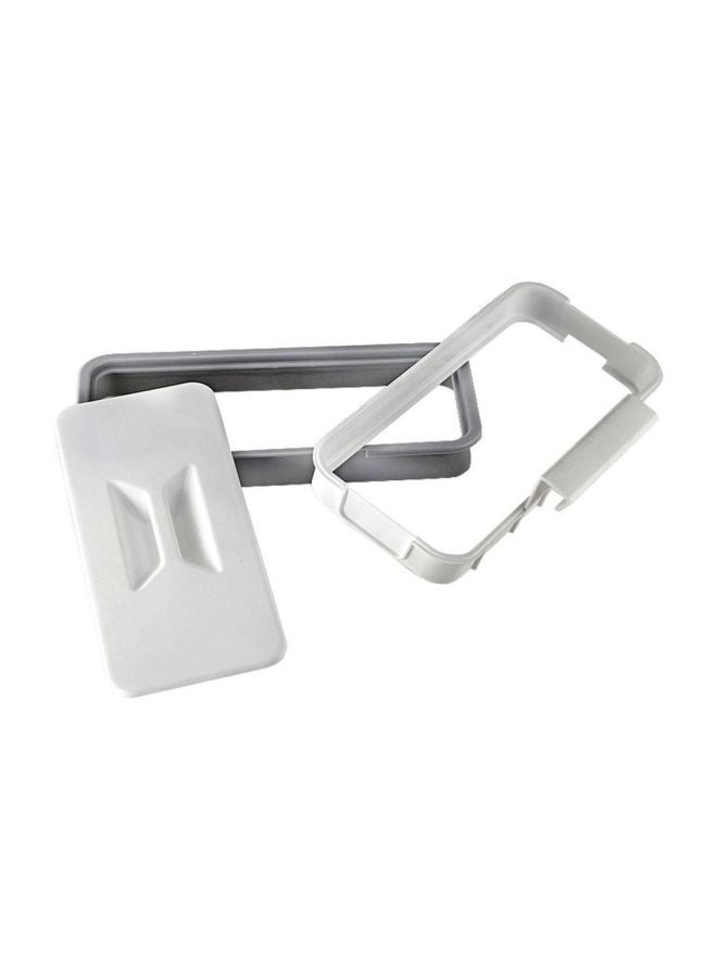 Storage Rack Trash Holder White/Grey 240x115x52mm  - Image 1