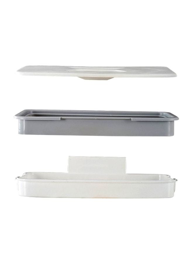 Storage Rack Trash Holder White/Grey 240x115x52mm  - Image 4