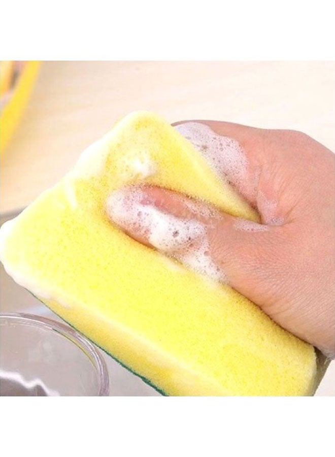 إسفنجة التنظيف السحرية أصفر/ أخضر 10x7x3سم - Image 3