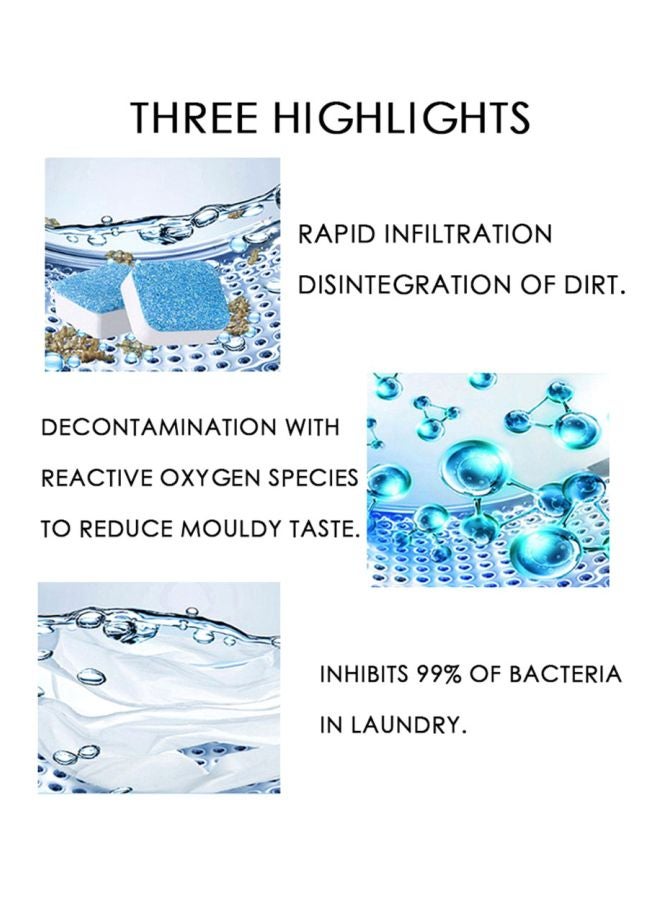 Washing Machine Tank Cleaning Tablet Blue/White - Image 4