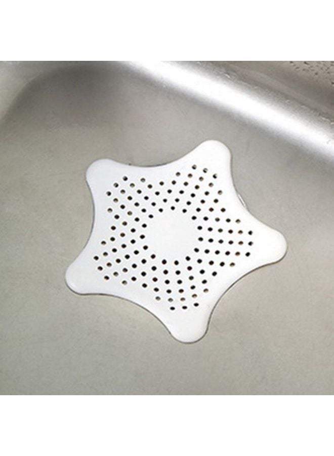 مصفاة تصريف للحوض من السيليكون أبيض 16x16سم  - Image 2