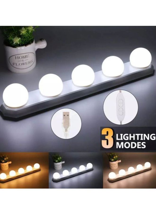 Kutis LED Makeup Mirror Lights With Suction Cup White/Yellow/Brown 200x140x56mm - Image 3
