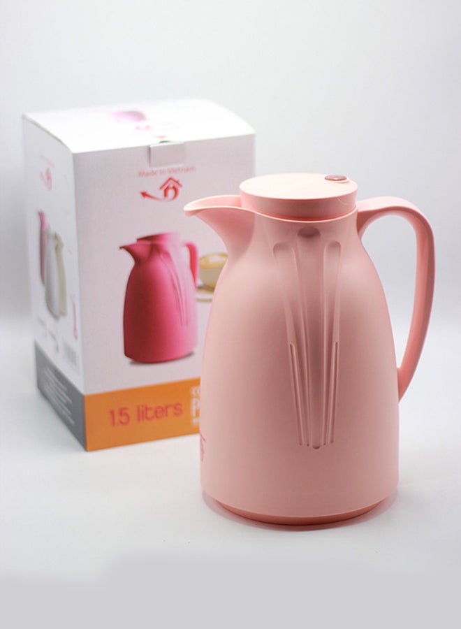 Pioneer Tea And Coffee Thermos Pink 1.5Liters - Image 3
