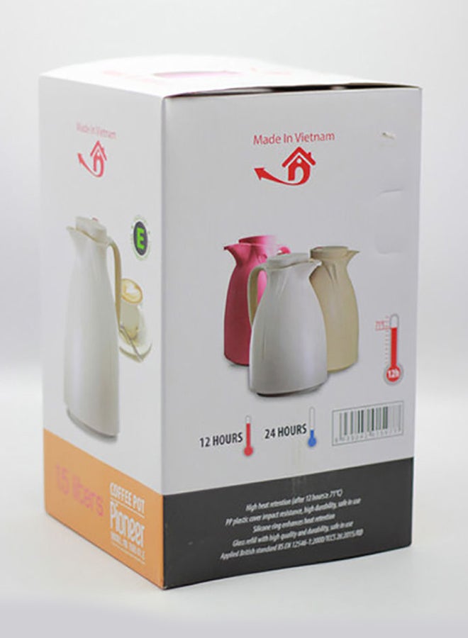 Pioneer Tea And Coffee Thermos White 1.5Liters - Image 3