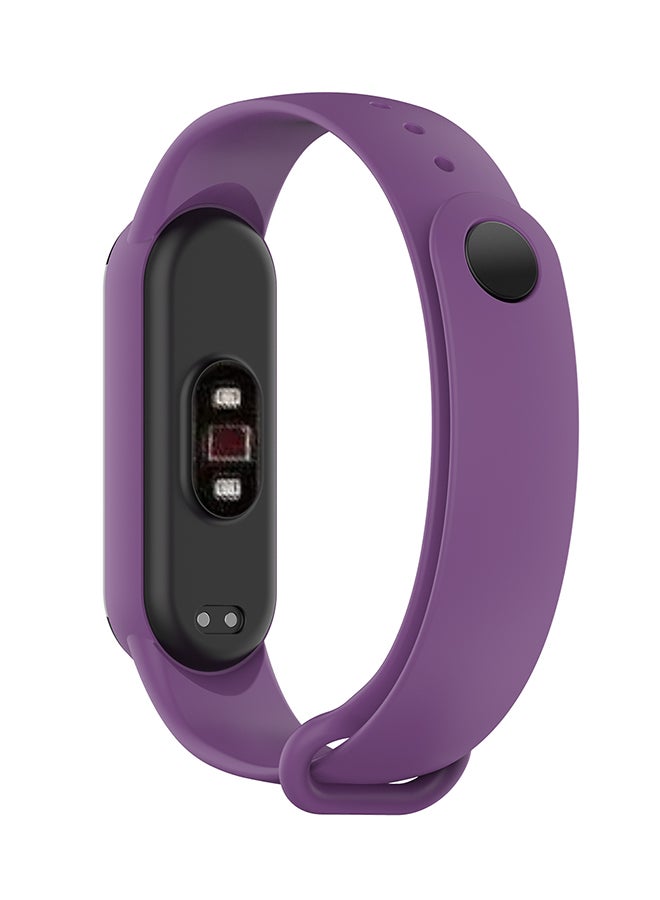Foxcon Silicon Replacement Watch Band For Xiaomi Mi Smart Band 5 1.1inch purple - Image 2