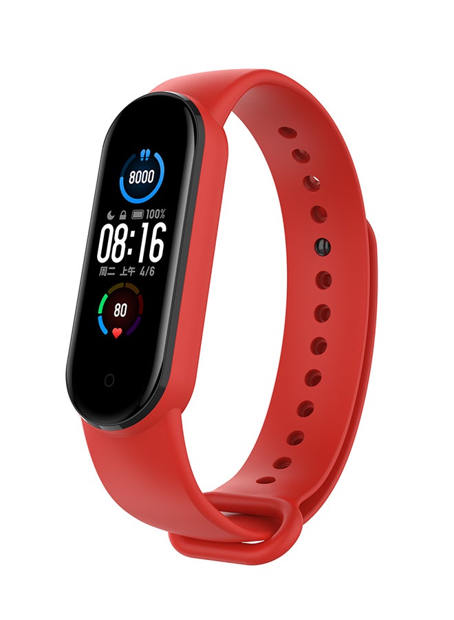 Foxcon Silicon Replacement Watch Band For Xiaomi Mi Smart 5 1.1inch red