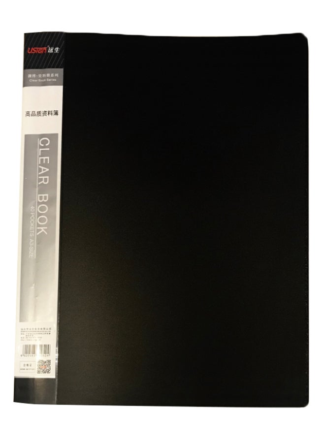 Usign 20-Pocket A3 File Display Black