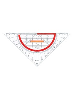 Aristo Geometry Set Square Clear/Red 