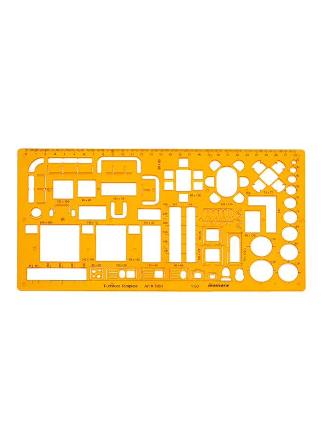 Furniture Drawing Template Orange
