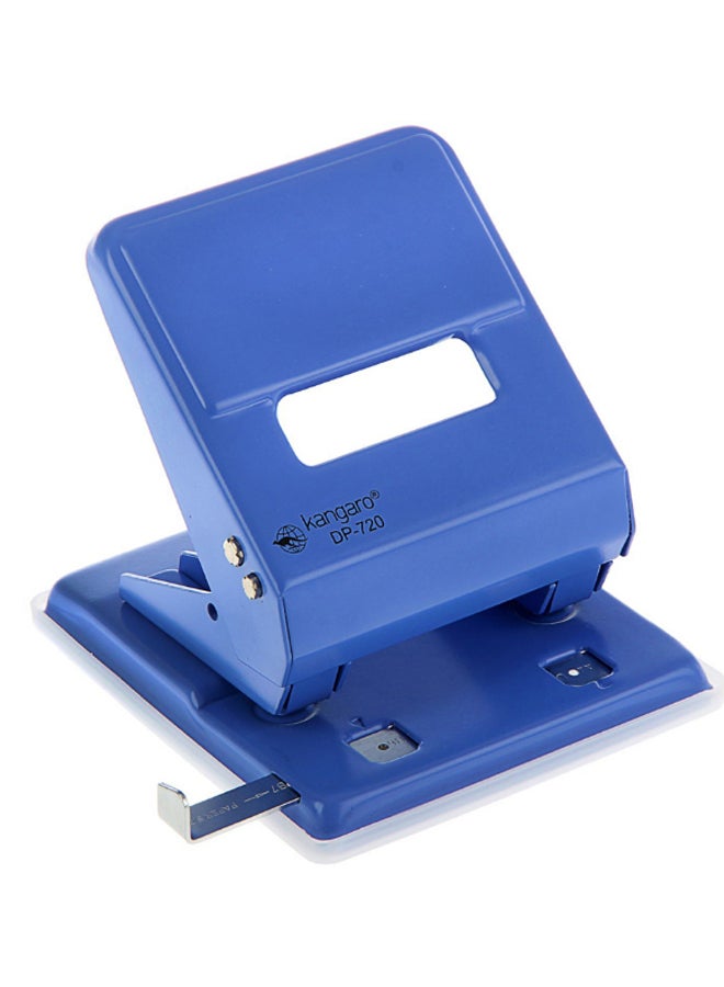 Kangaro Adjustable Paper Punching Machine Blue