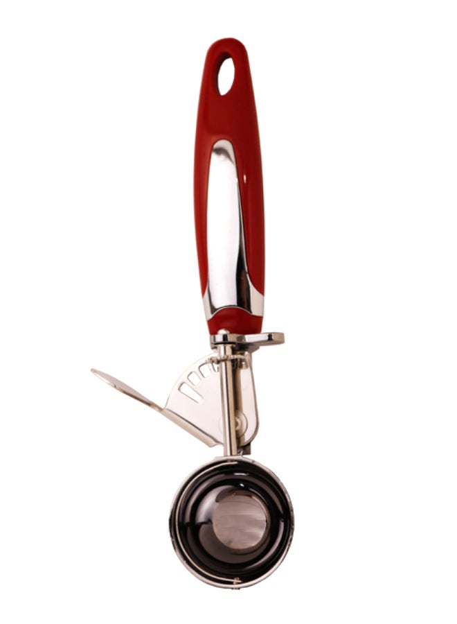 ASCOT Ice Cream Scoop Red/Silver 23cm - Image 1