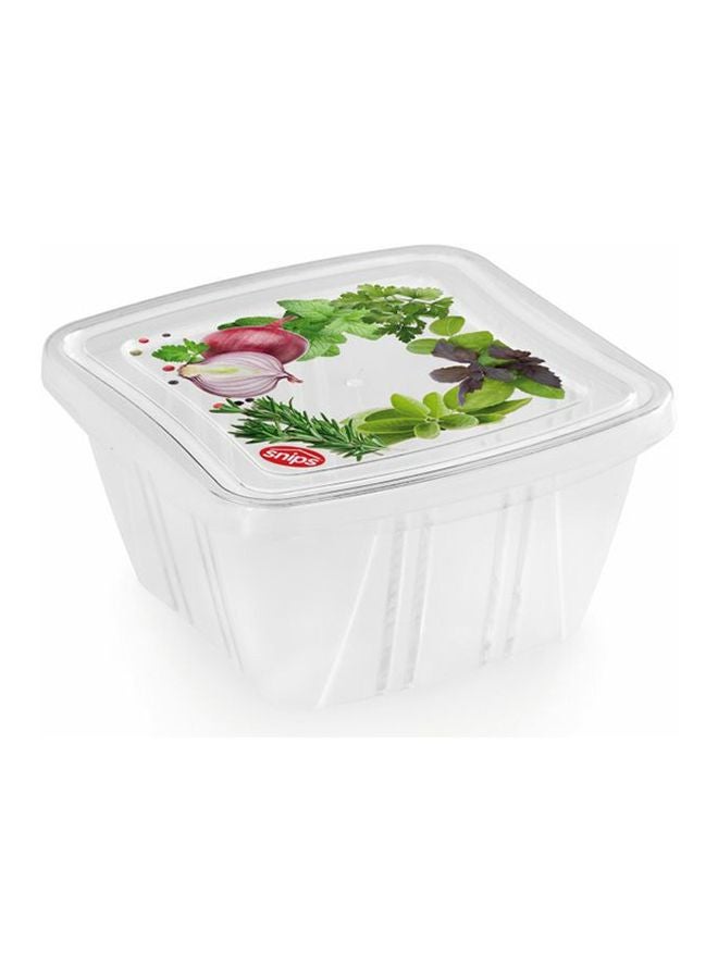 3-Piece Classic Square Fresh Container Set Clear