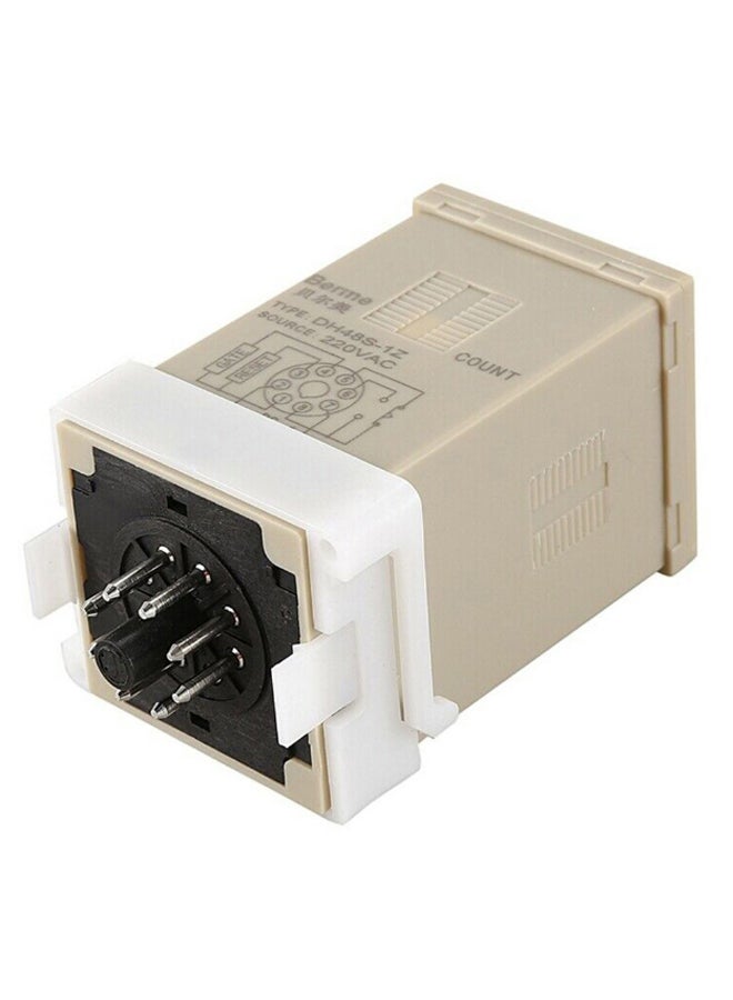 Programmable Digital Timer Switch With Bracket Beige/White  - Image 2