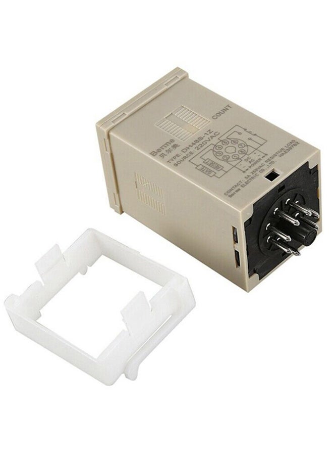 Programmable Digital Timer Switch With Bracket Beige/White  - Image 3