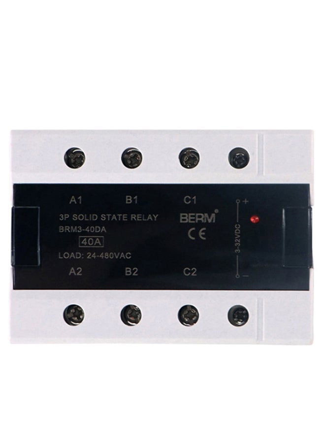 Three Phase Solid State Relay White/Black  - Image 1