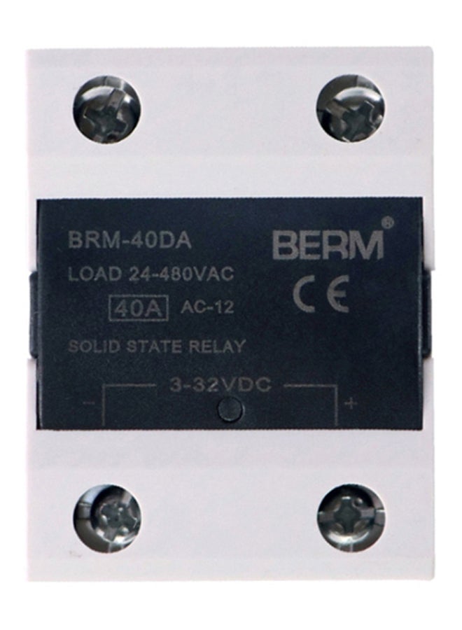Generic Single Phase Solid State Relay Silver/Black  - Image 1