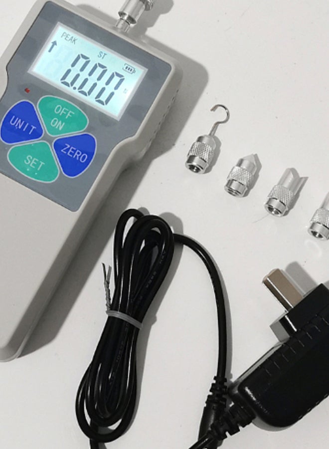 Generic - Digital Force Meter Push Pull Tester Gauge Grey/Silver - Image 1