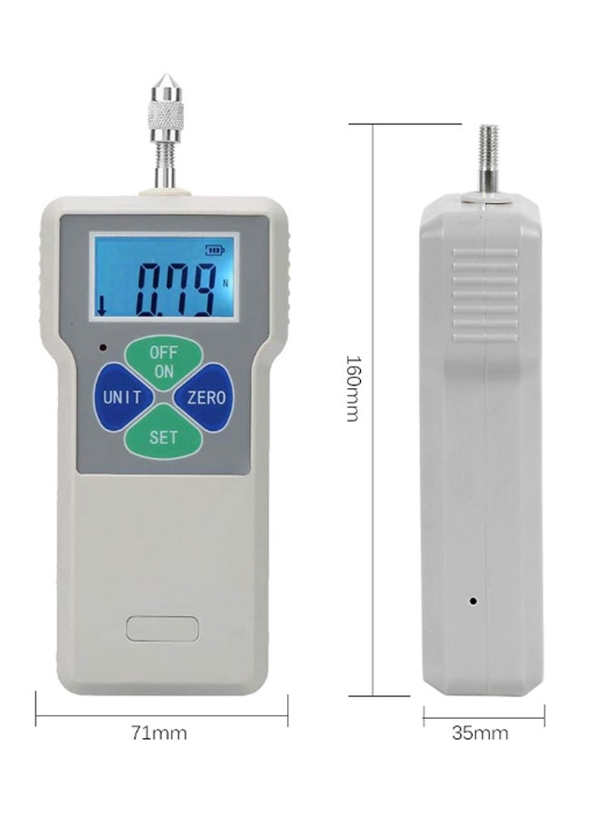 Generic - Digital Force Meter Push Pull Tester Gauge Grey/Silver - Image 1