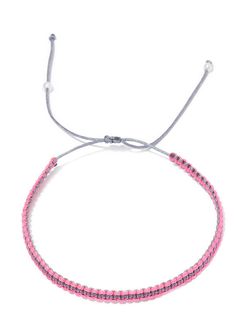 Generic - Colored Threads and Beads Bracelet - Image 1