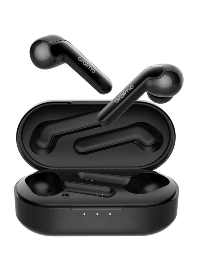 Oraimo In-Ear Bluetooth Earphones With Mic And Charging Case Black - Image 1