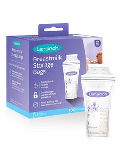 Pack Of 100 Pre-Sterlized Breastmilk Storage Bags - v1595522508/N35450194A_2