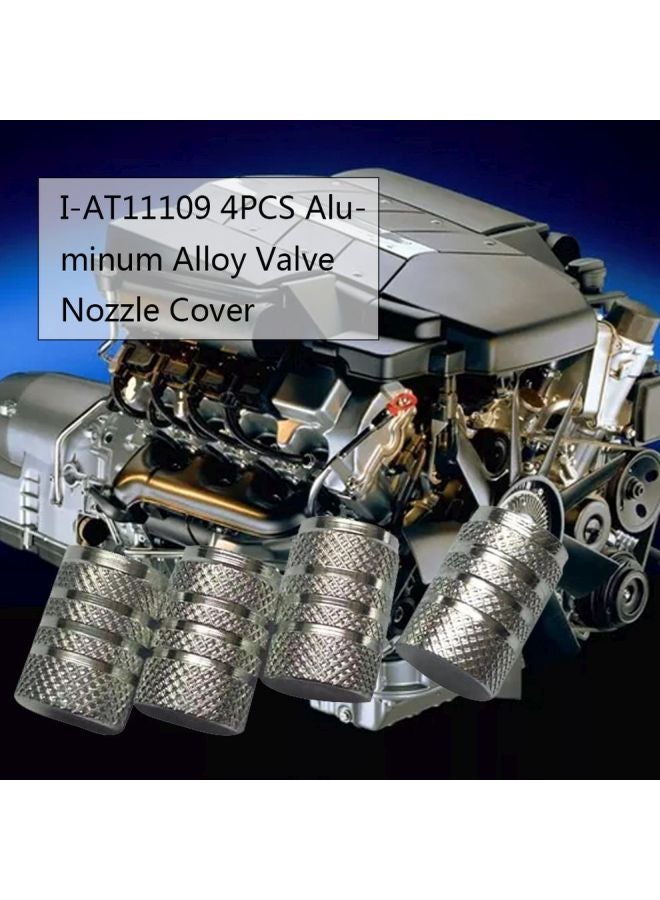 Generic 4-Piece Aluminum Alloy Tire Wheel Valve Cap  - Image 4