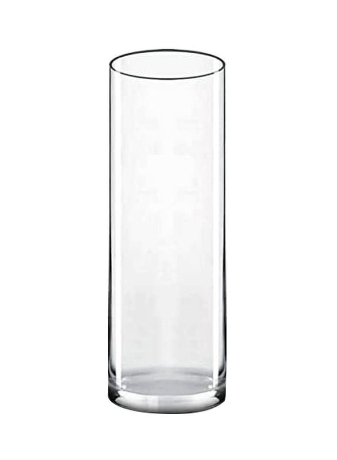 Generic Decorative Cylindrical Vase Clear 10x30cm  - Image 1